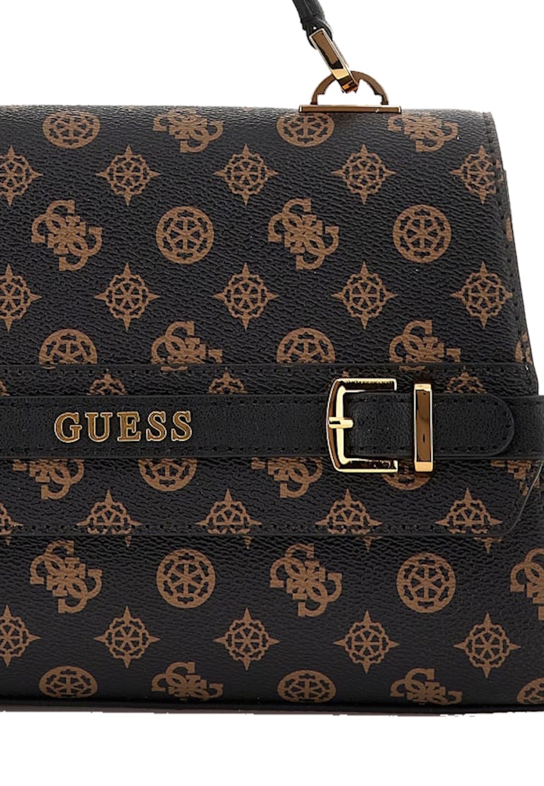 Guess Sestri Logo Top Handle Flap Handtasche
