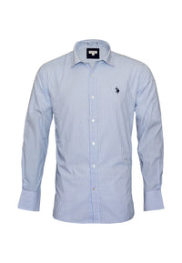 U.S. POLO Popline Langarmhemd Button Down Shirt