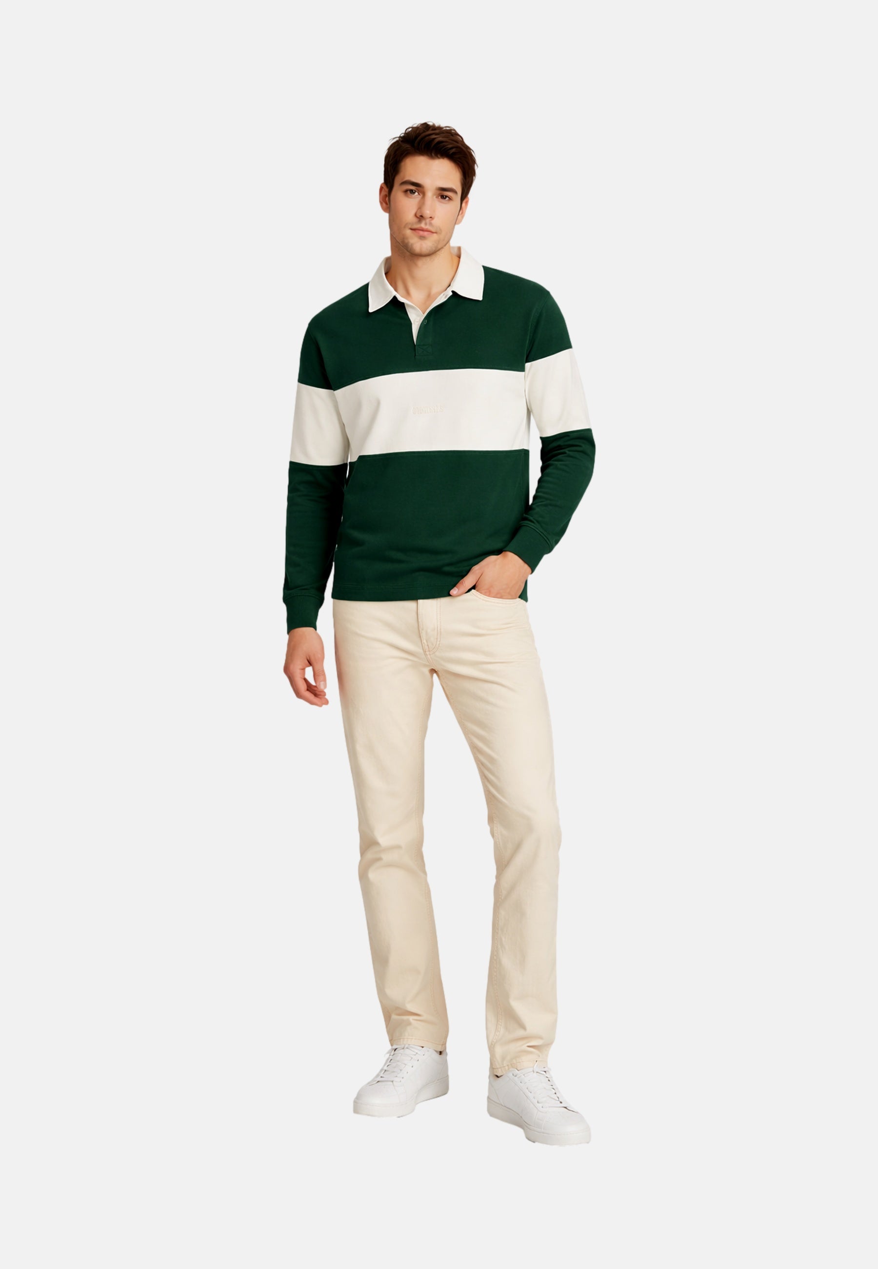 Jack & Jones Frederik Langarmshirt mit Polokragen
