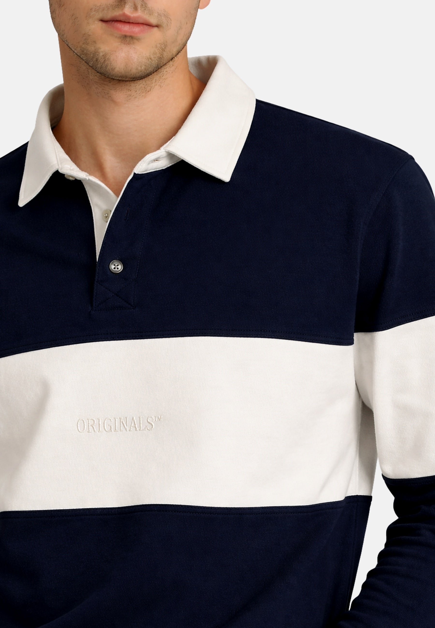 Jack & Jones Frederik Langarmshirt mit Polokragen