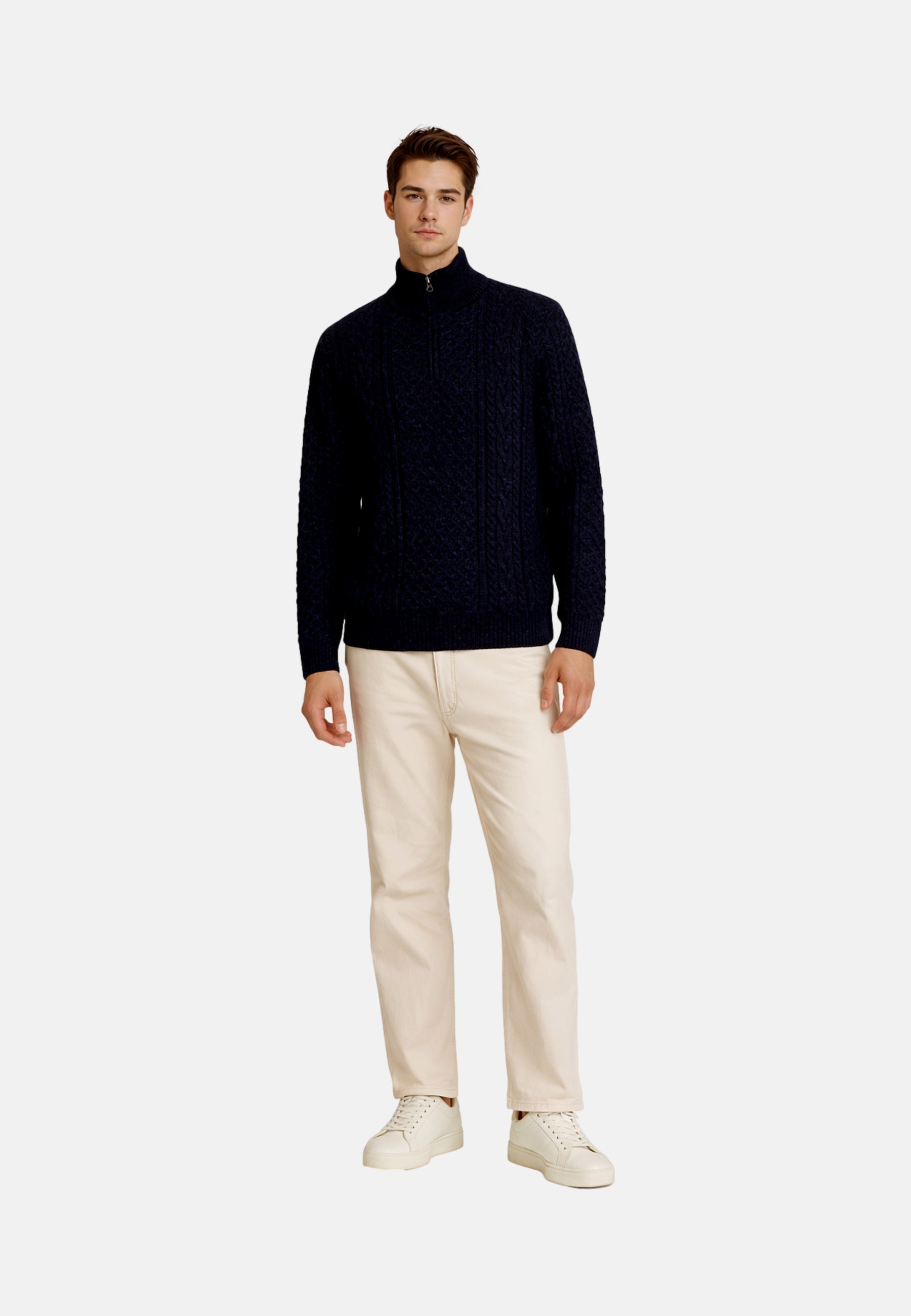 Jack & Jones Blucallum Strickpullover Troyer
