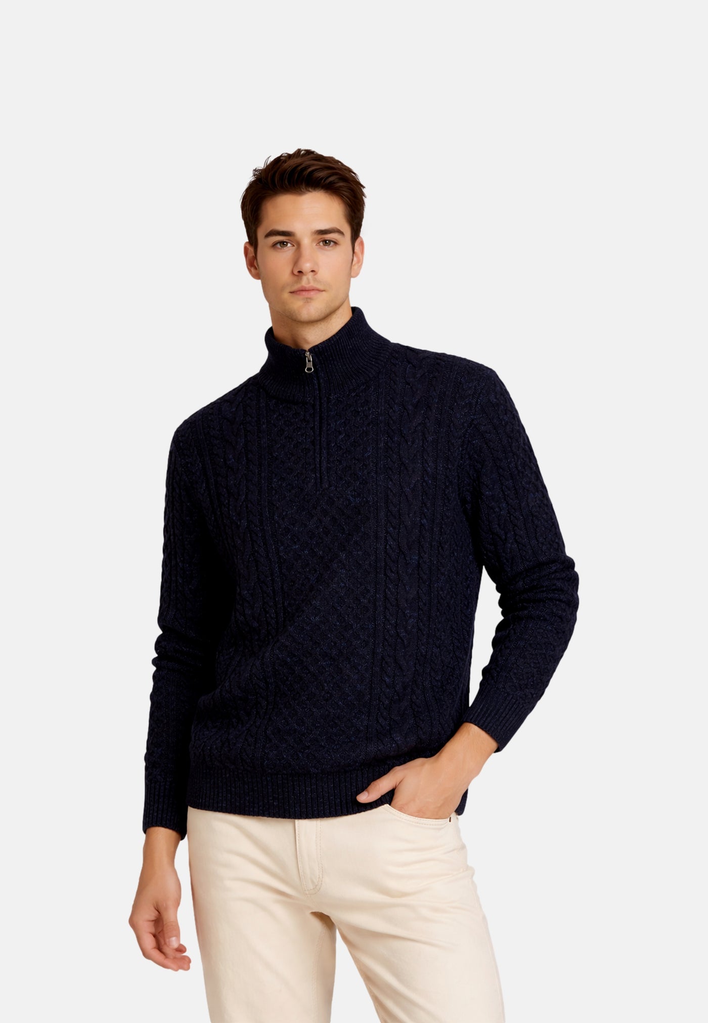 Jack & Jones Blucallum Strickpullover Troyer