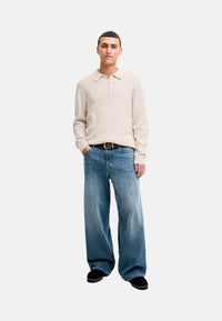 Jack & Jones Milano Langarmshirt mit Polokragen