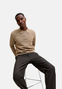 Jack & Jones Milano Langarmshirt mit Polokragen