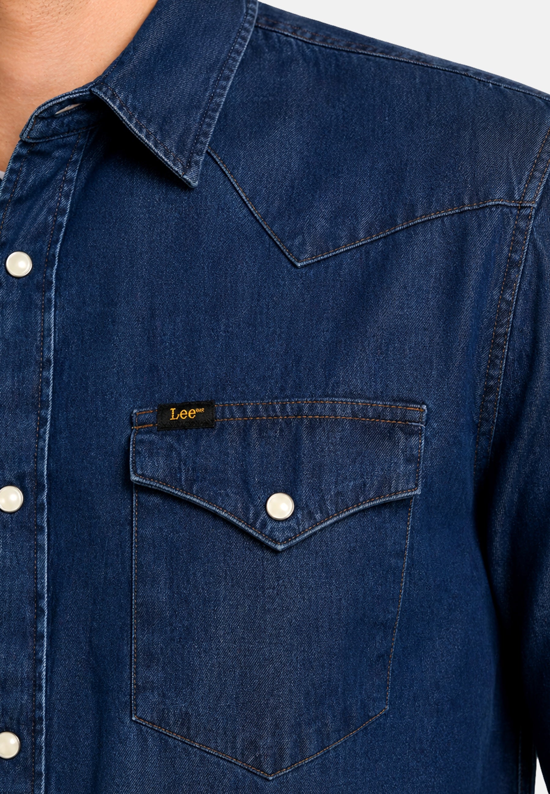 Lee Western Langarmjeanshemd