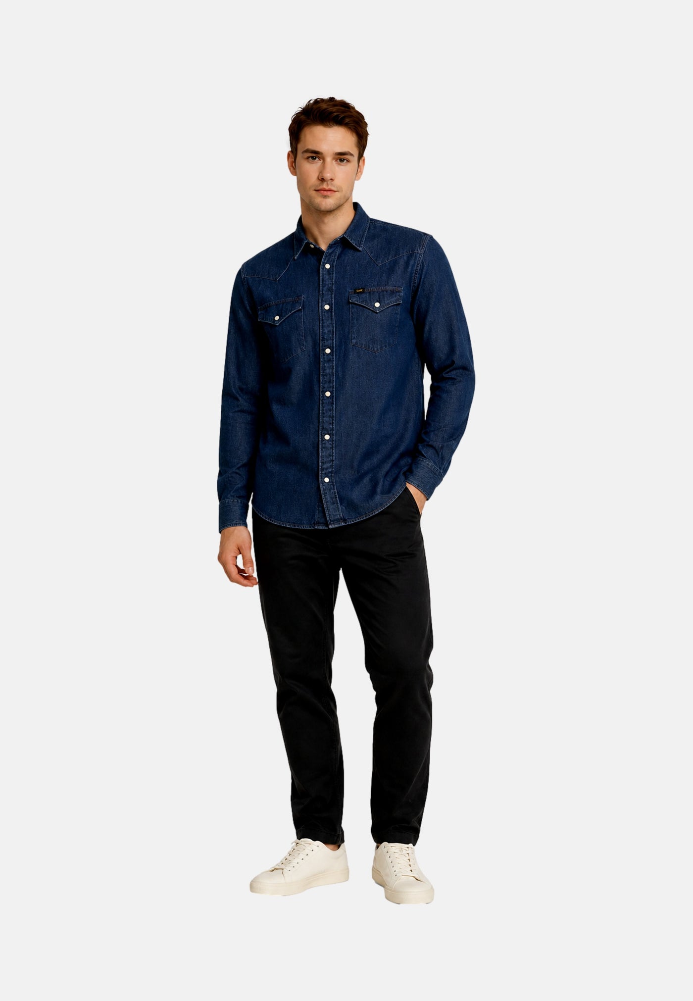 Lee Western Langarmjeanshemd