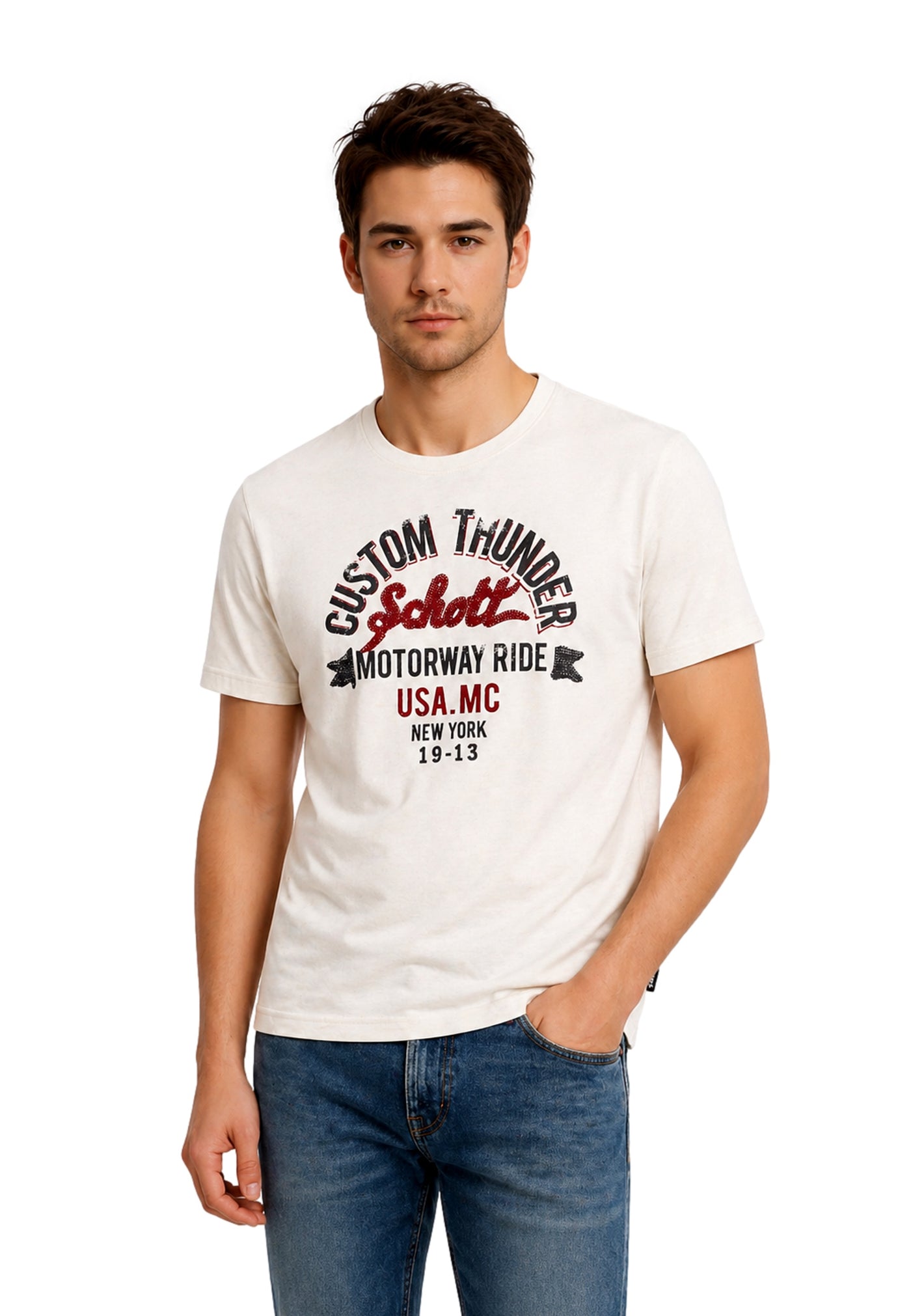 Schott Collin Kurzarmshirt