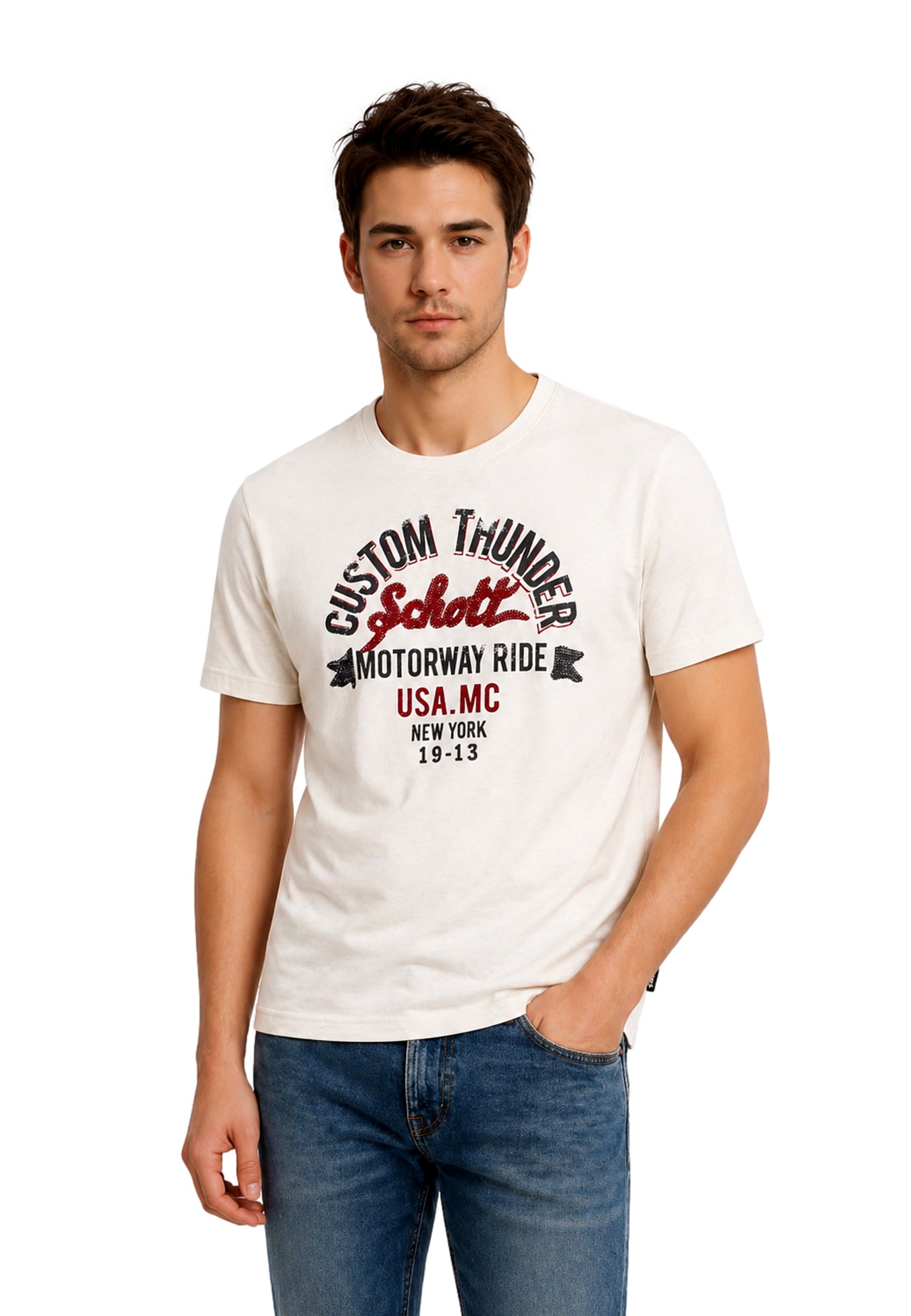 Schott Collin Kurzarmshirt