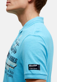 Camp David Windsurfing Kurzarmshirt mit Polokragen