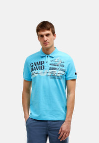 Camp David Windsurfing Kurzarmshirt mit Polokragen