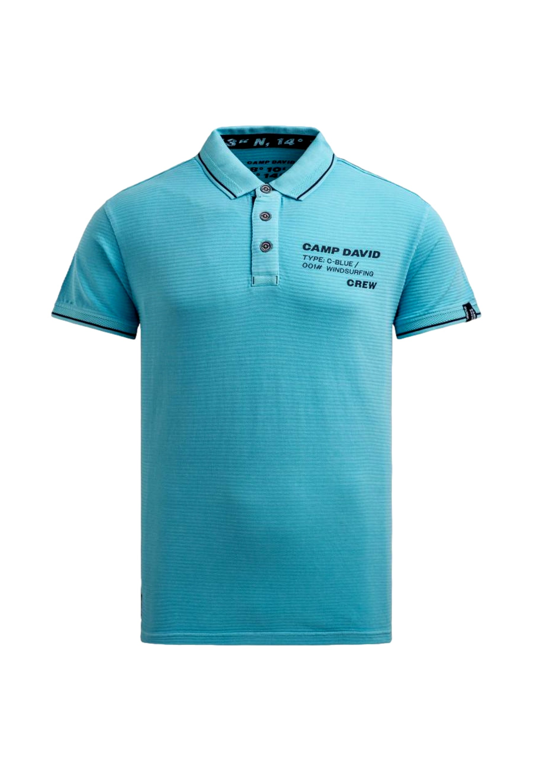 Camp David Windsurfing Kurzarmshirt mit Polokragen