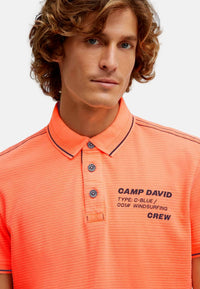 Camp David Windsurfing Kurzarmshirt mit Polokragen