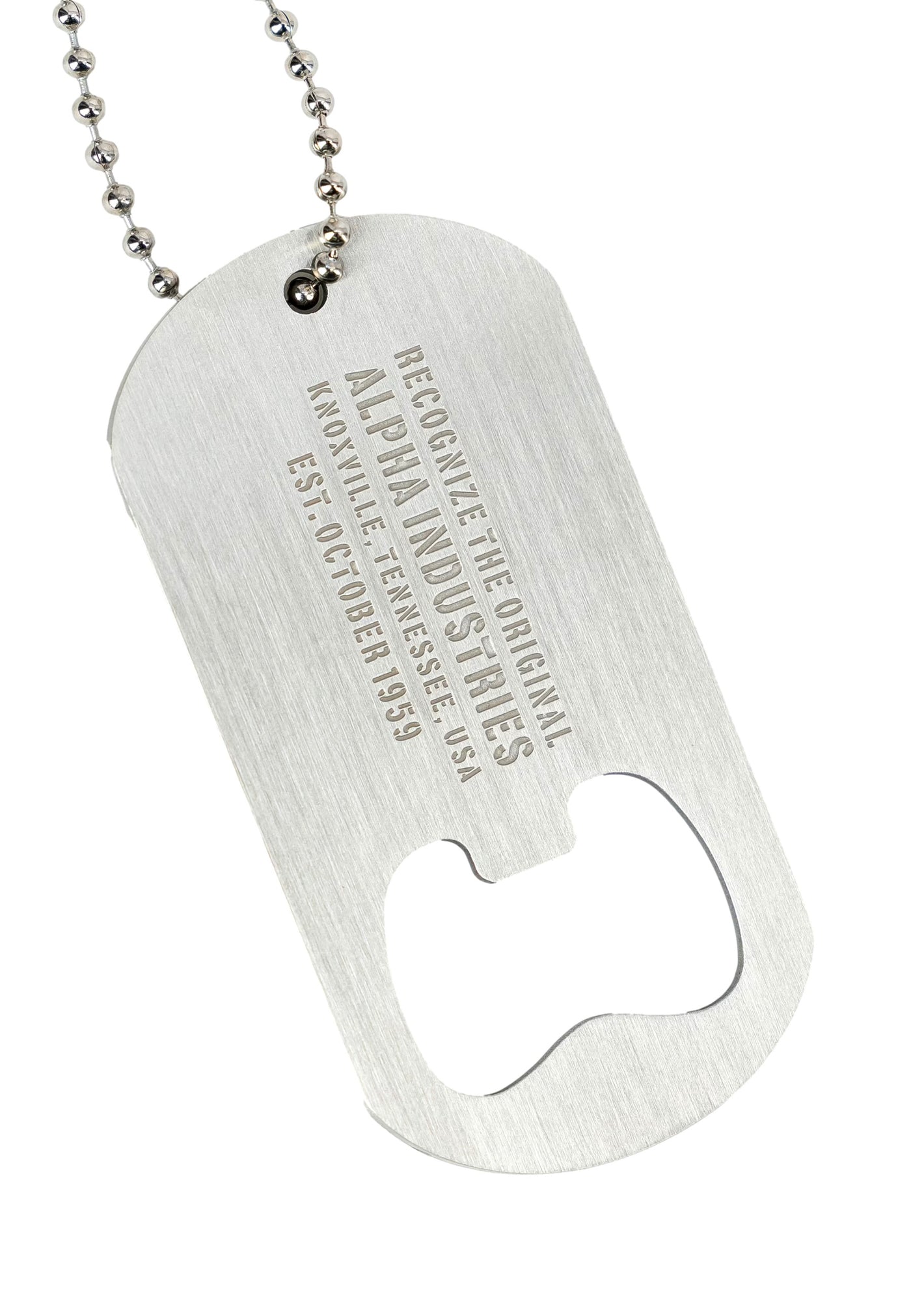 Alpha Industries Bottle Opener Keychain Kronkorkenöffner