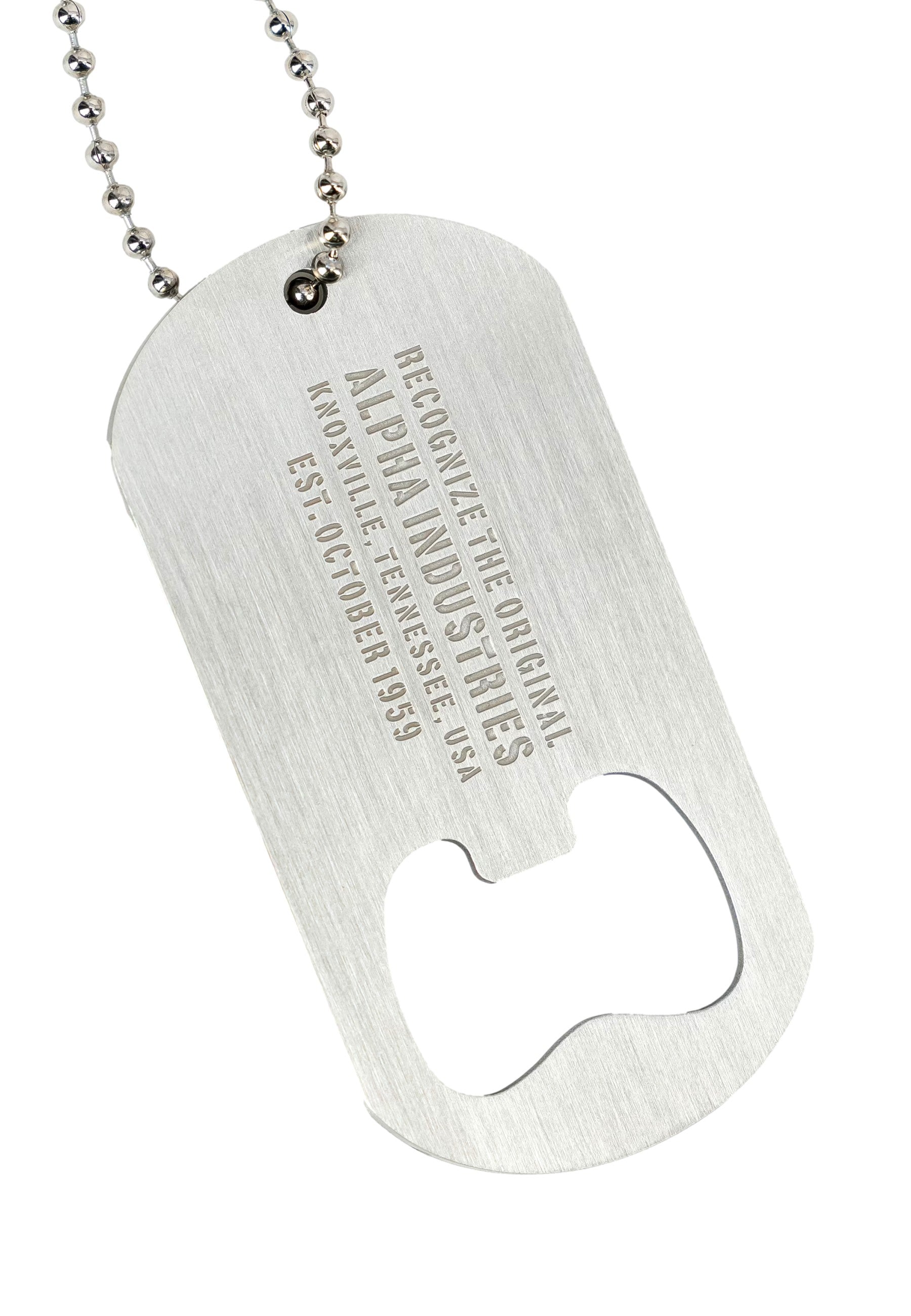 Alpha Industries Bottle Opener Keychain Kronkorkenöffner