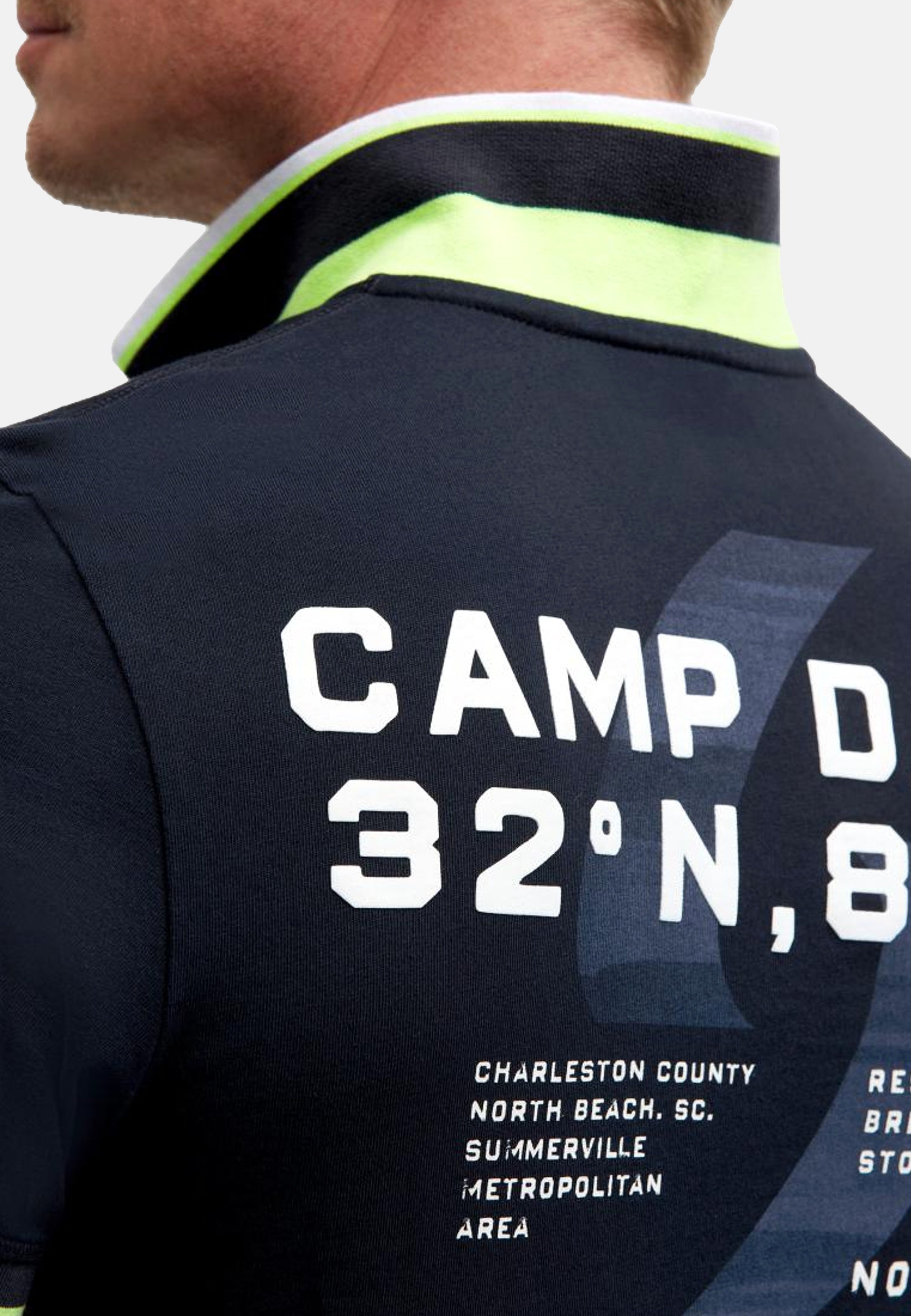 Camp David Oceanfront Kurzarmshirt mit Polokragen