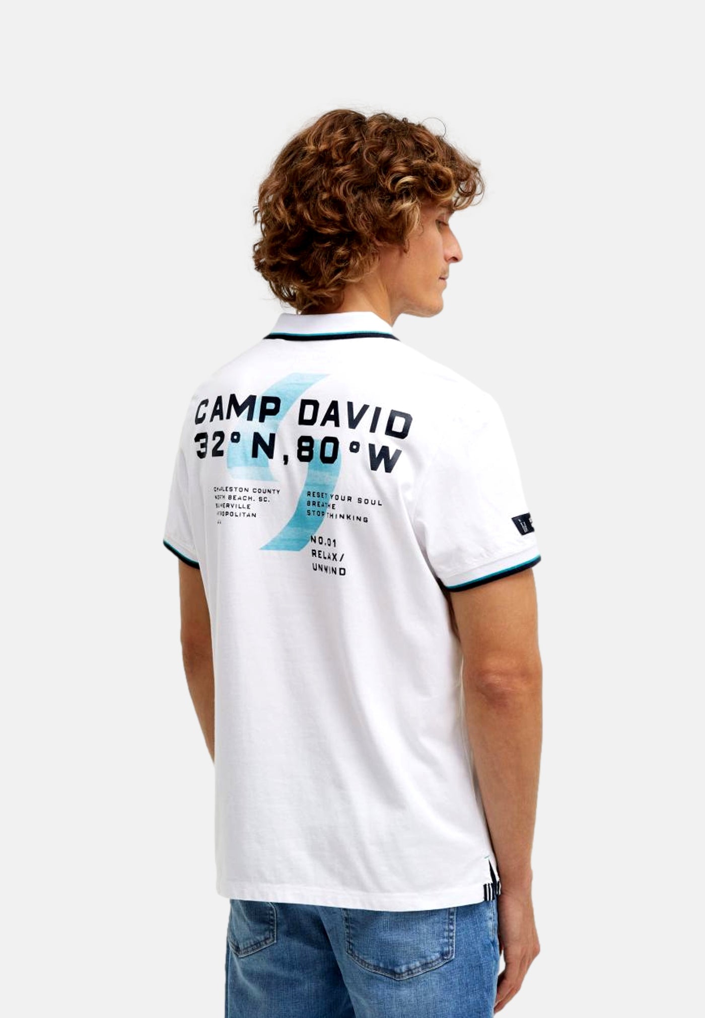 Camp David Oceanfront Kurzarmshirt mit Polokragen