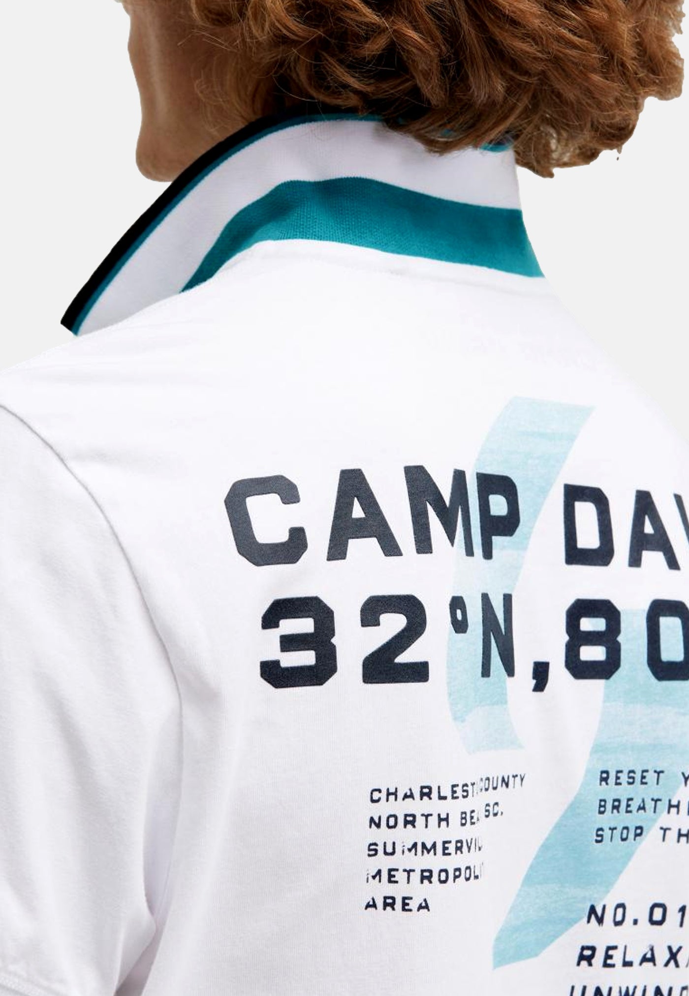 Camp David Oceanfront Kurzarmshirt mit Polokragen