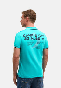 Camp David Oceanfront Kurzarmshirt mit Polokragen