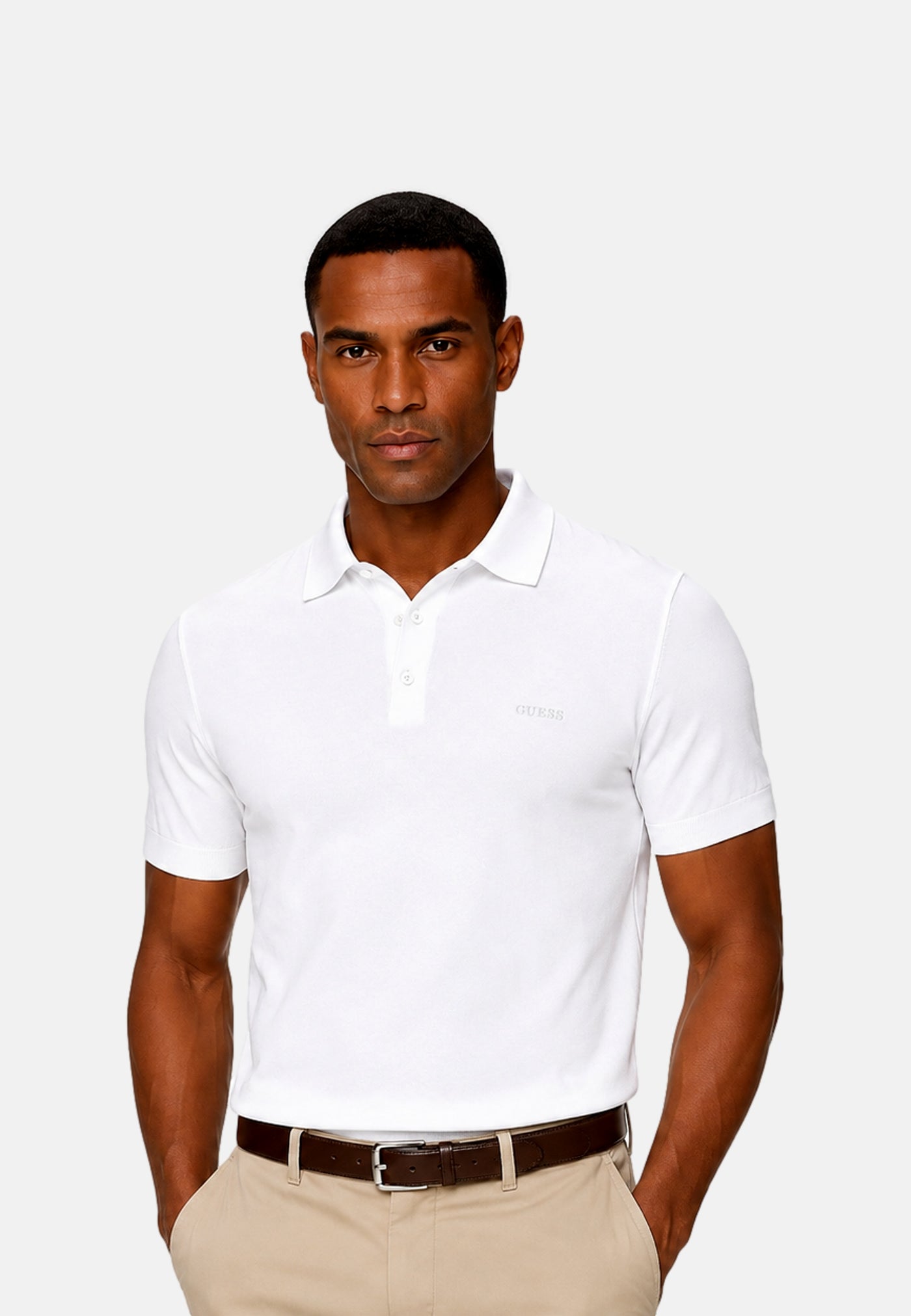 Guess CREE WASHED Kurzarmshirt mit Polokragen