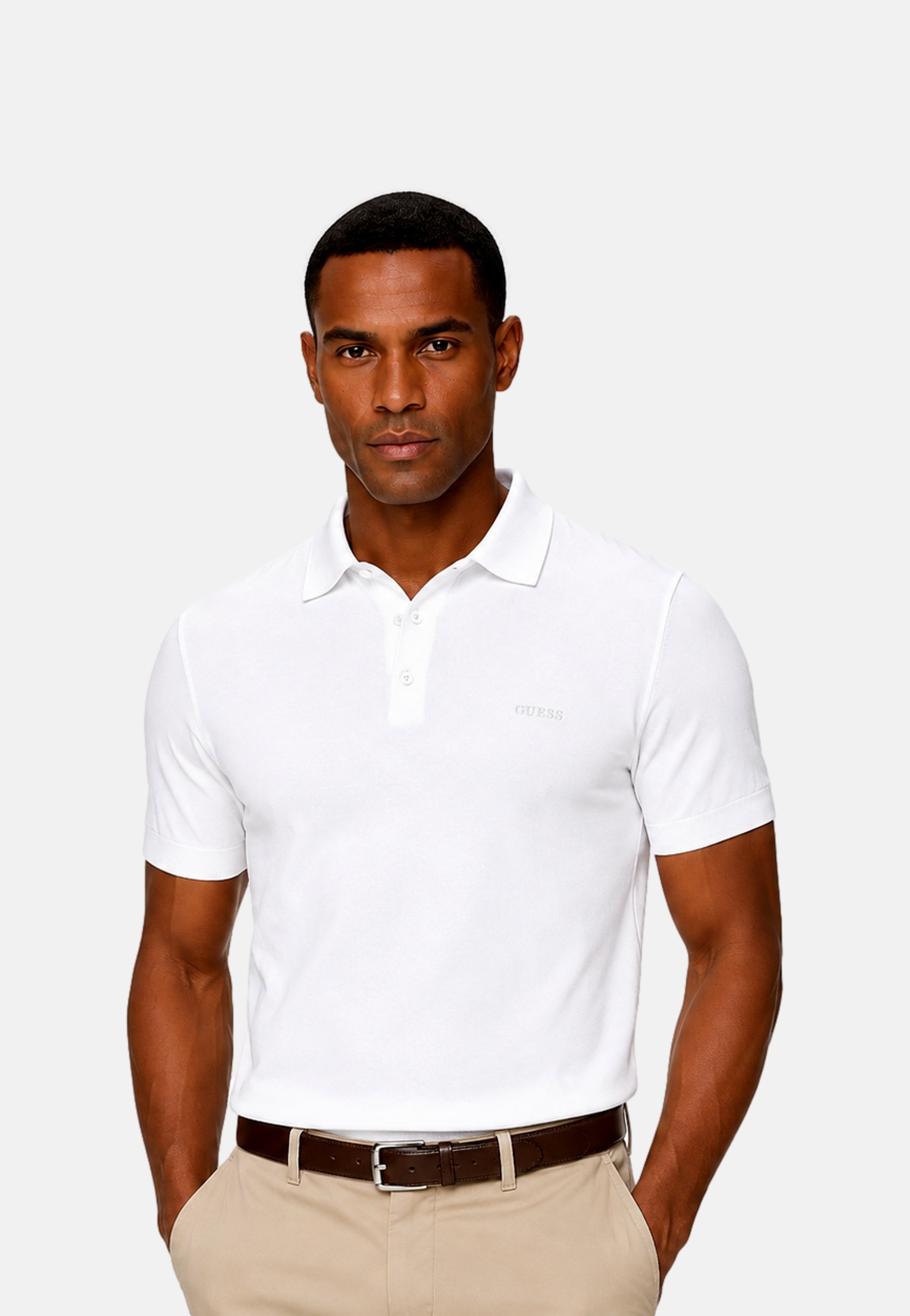 Guess CREE WASHED Kurzarmshirt mit Polokragen