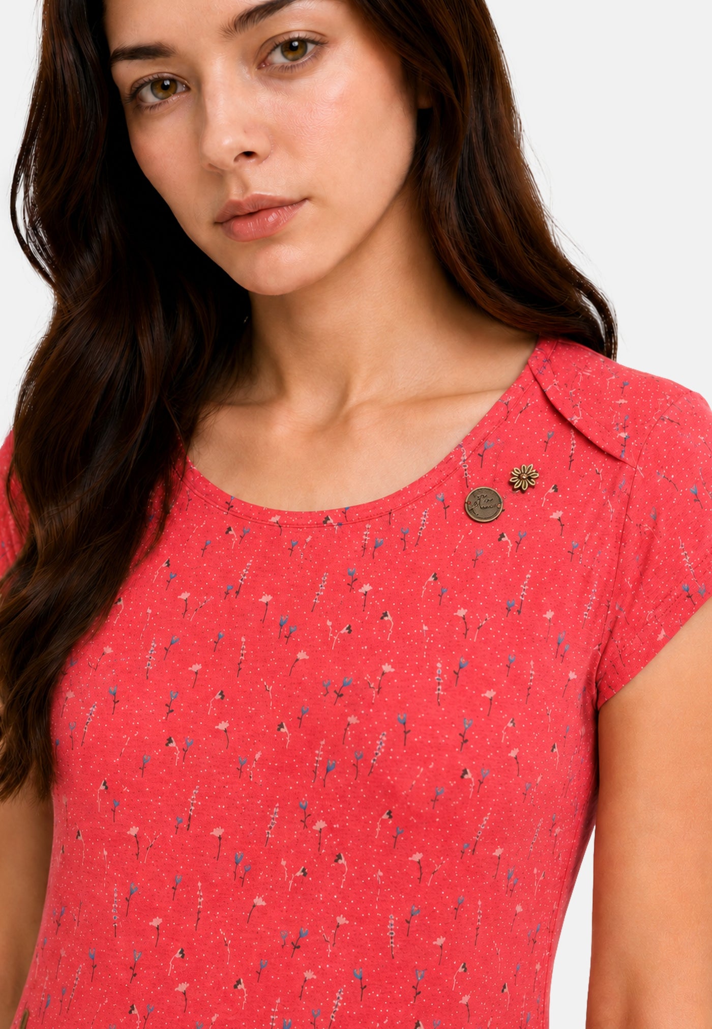 Ragwear RIVAN PRINT Midi-Kleid