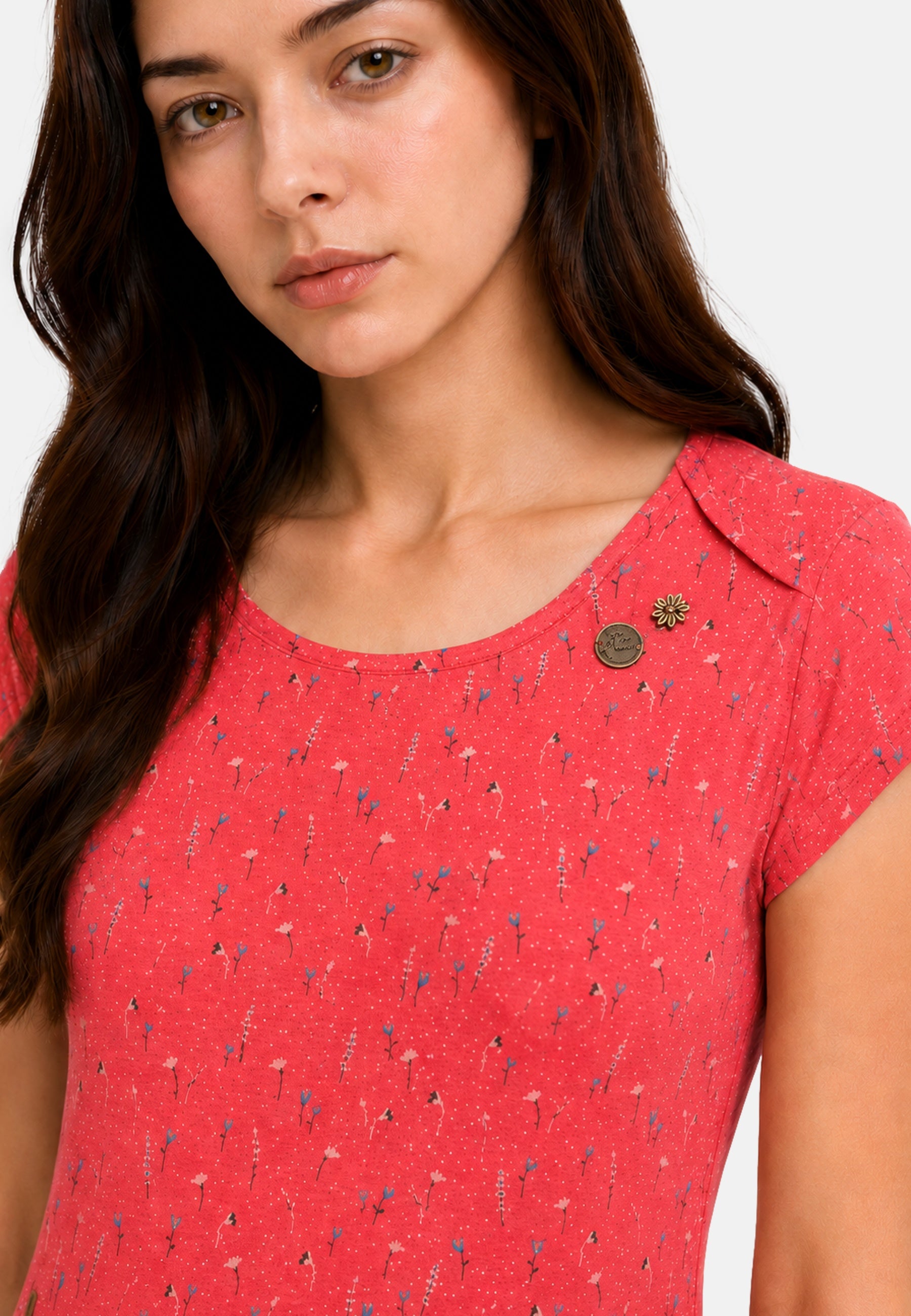 Ragwear RIVAN PRINT Midi-Kleid
