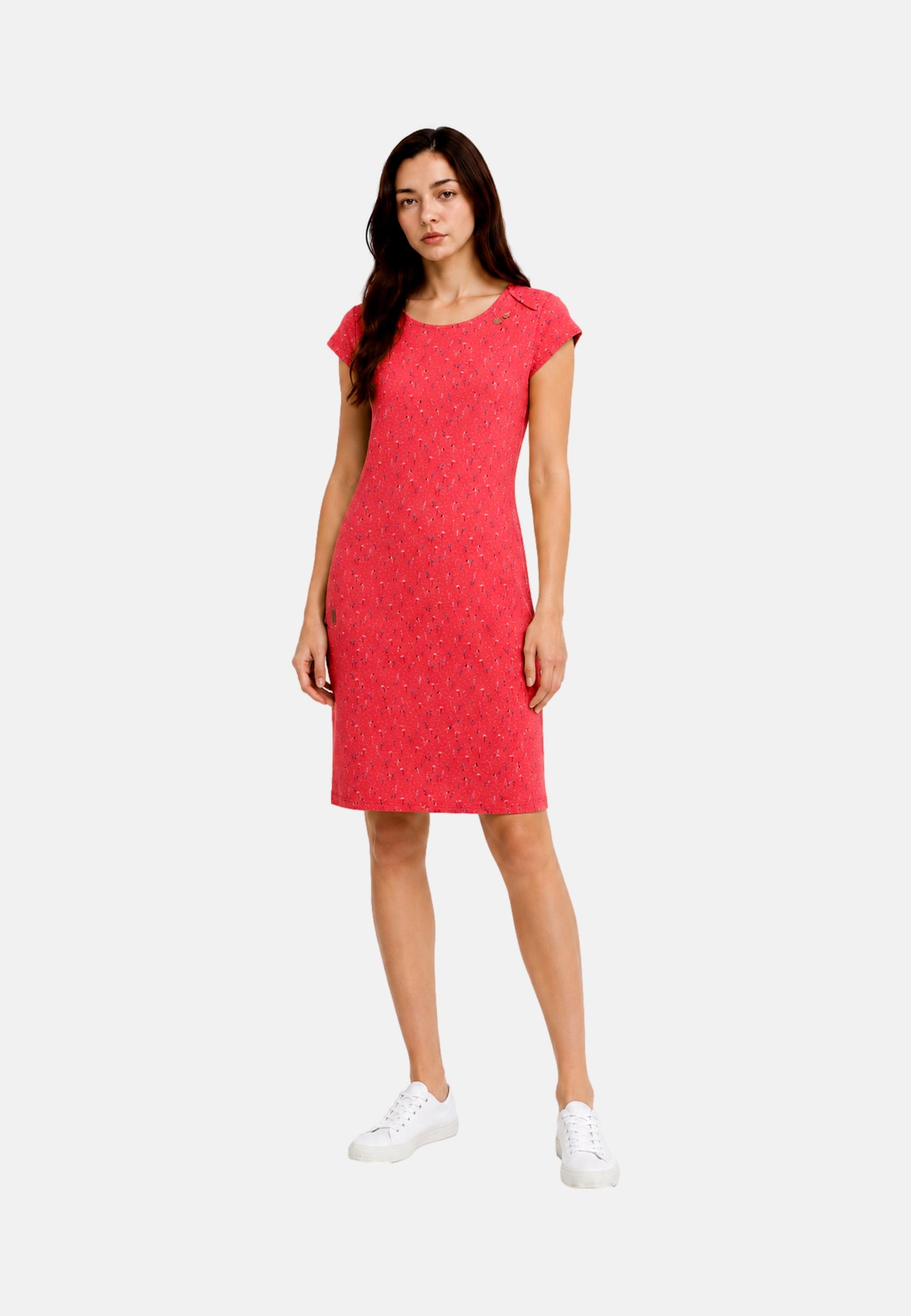 Ragwear RIVAN PRINT Midi-Kleid