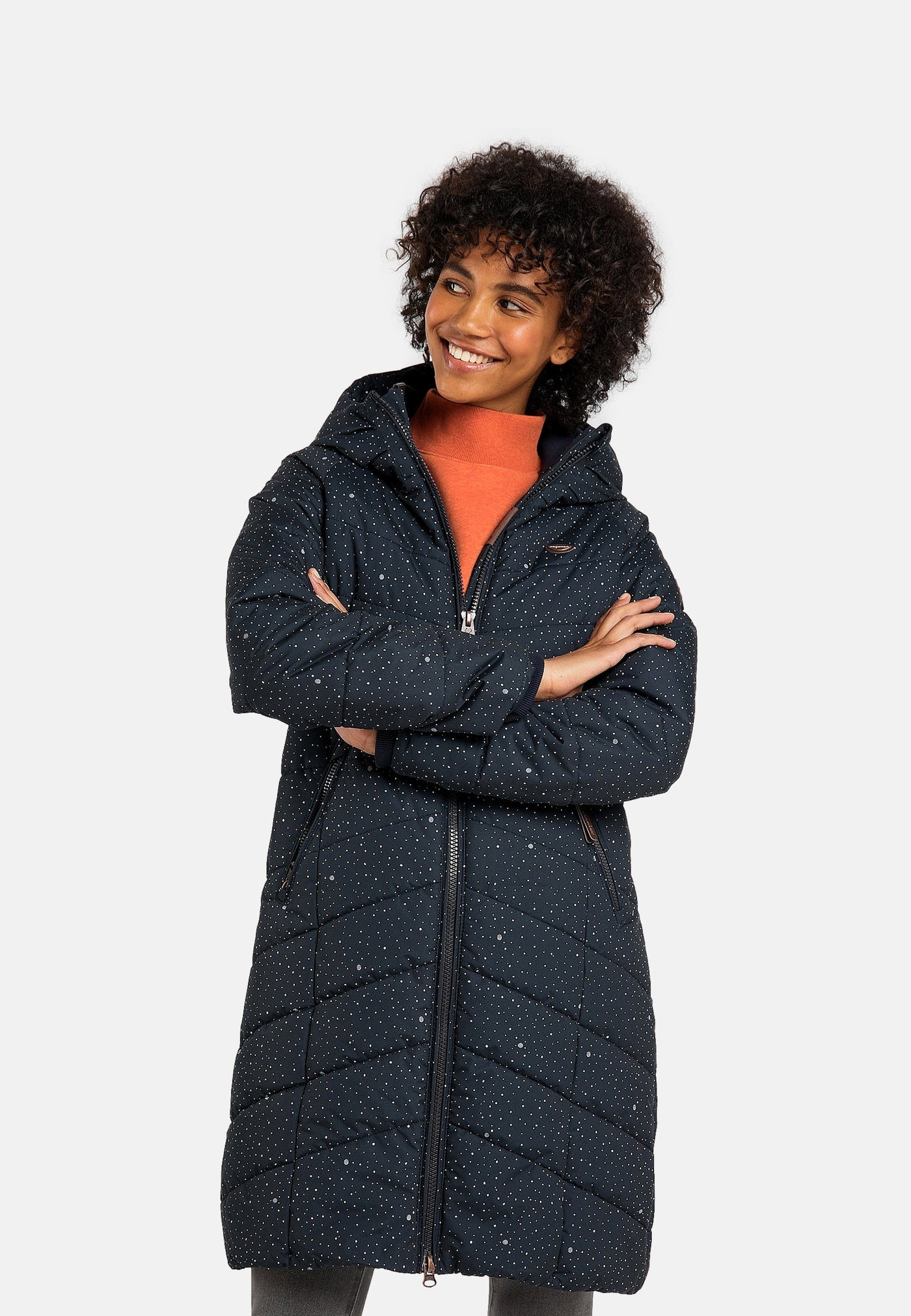 Ragwear DIZZIE COAT DOTS Steppmantel