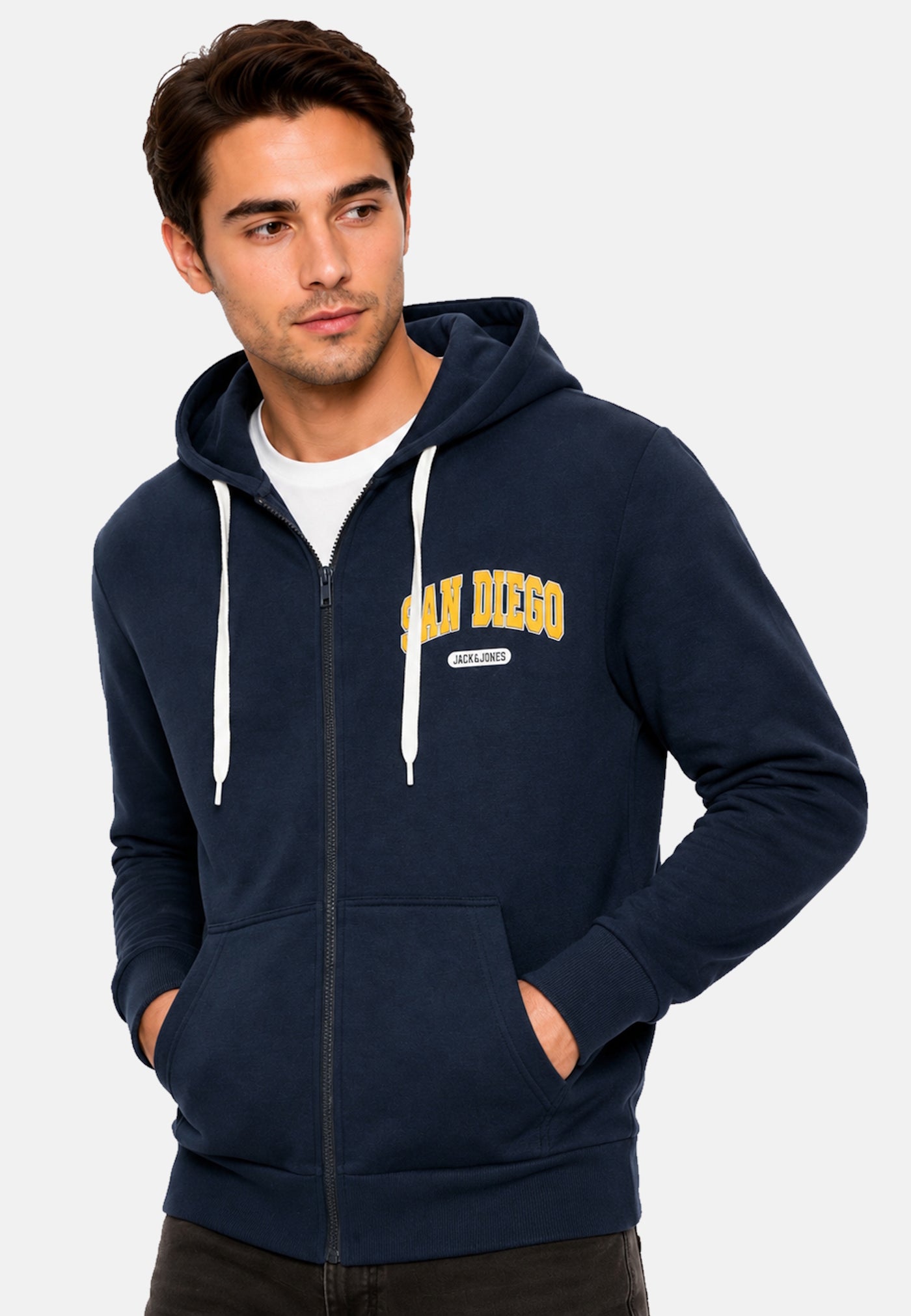 Jack & Jones BRADLEY VARSITY Kapuzensweatjacke
