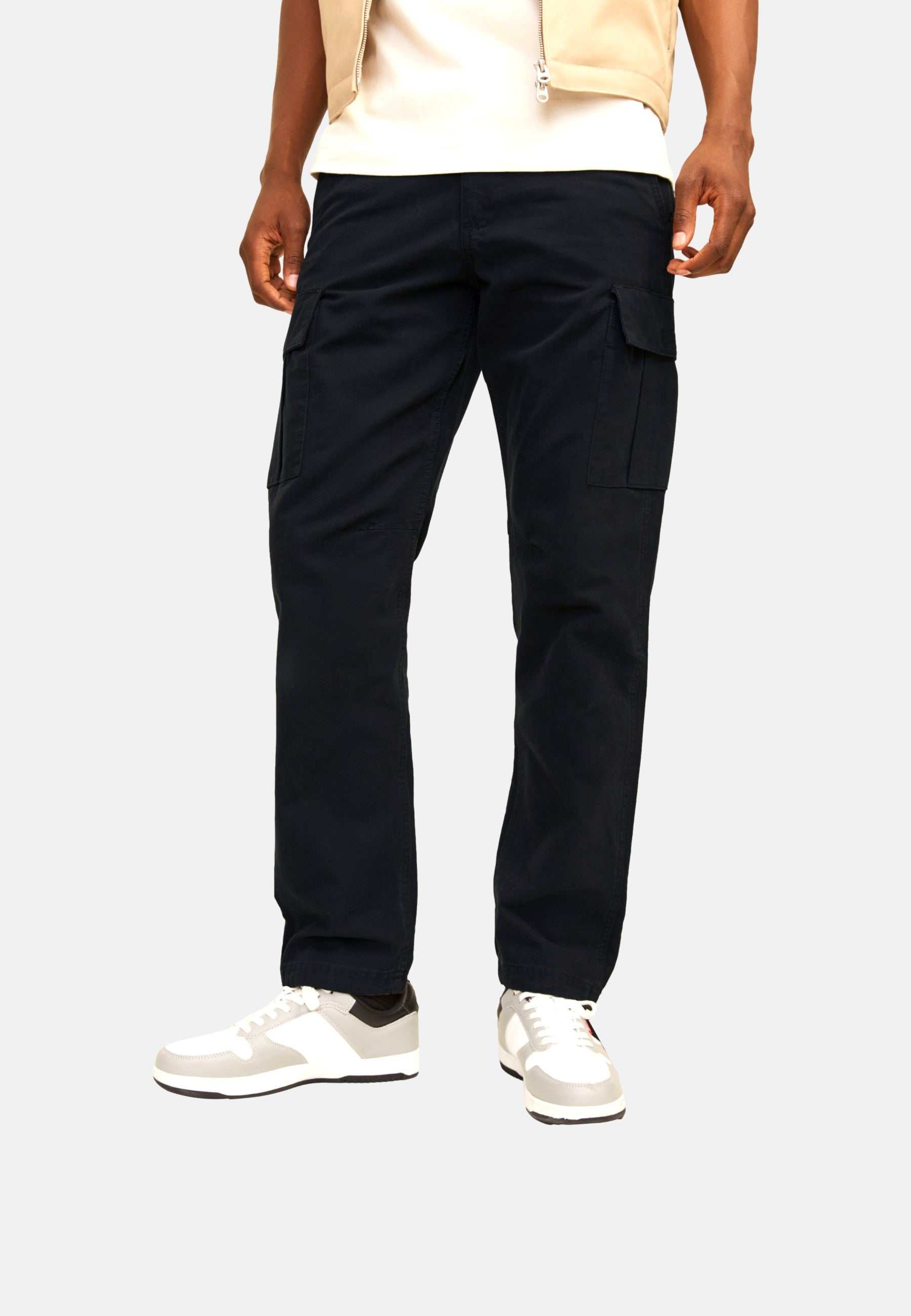 Jack & Jones JPSTKANE BARKLEY lange Hose mit Taschen