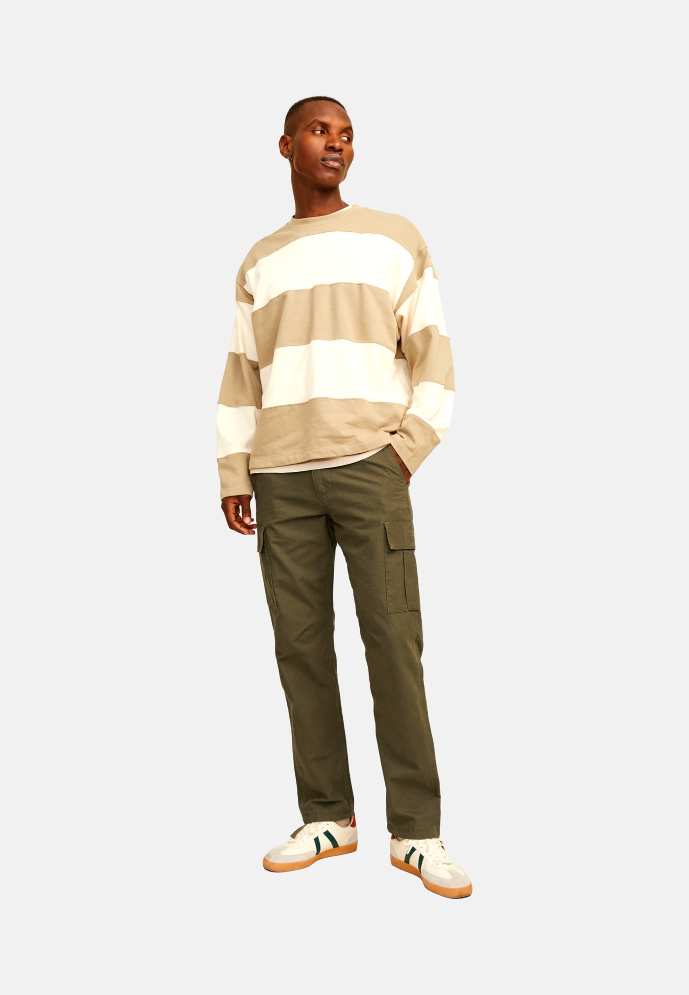 Jack & Jones JPSTKANE BARKLEY lange Hose mit Taschen