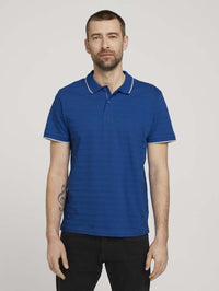 Tom Tailor Streifenstruktur Polo Shortsleeve