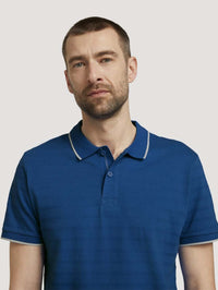 Tom Tailor Streifenstruktur Polo Shortsleeve