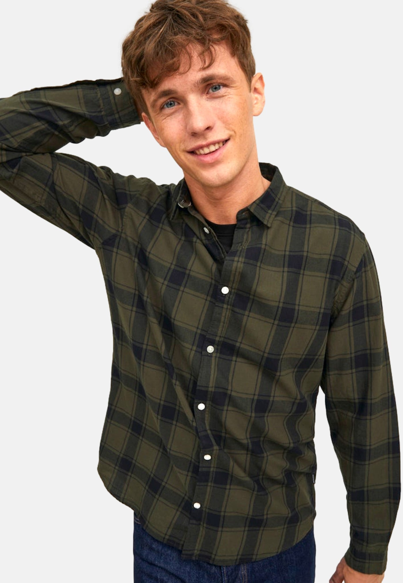 Jack & Jones JJEGINGHAM SHIRT Langarmhemd