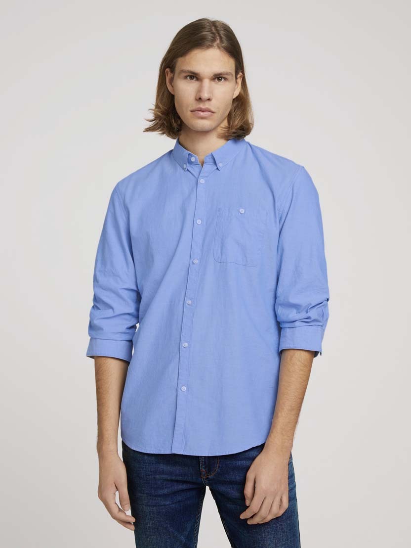 Tom Tailor Strukturiertes Shirt Button-Down