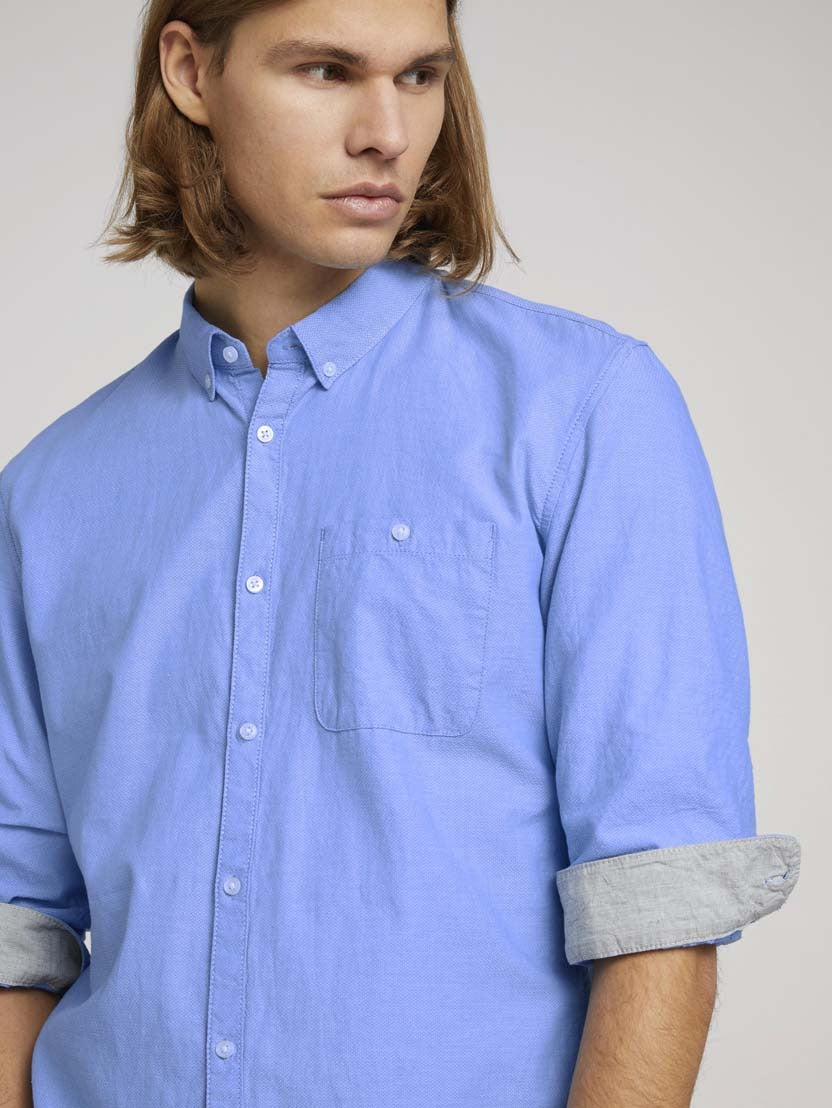 Tom Tailor Strukturiertes Shirt Button-Down