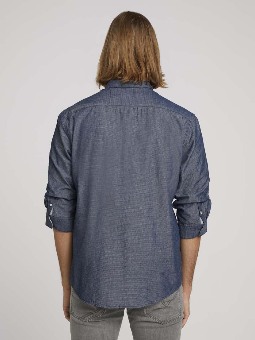 Tom Tailor Strukturiertes Shirt Button-Down