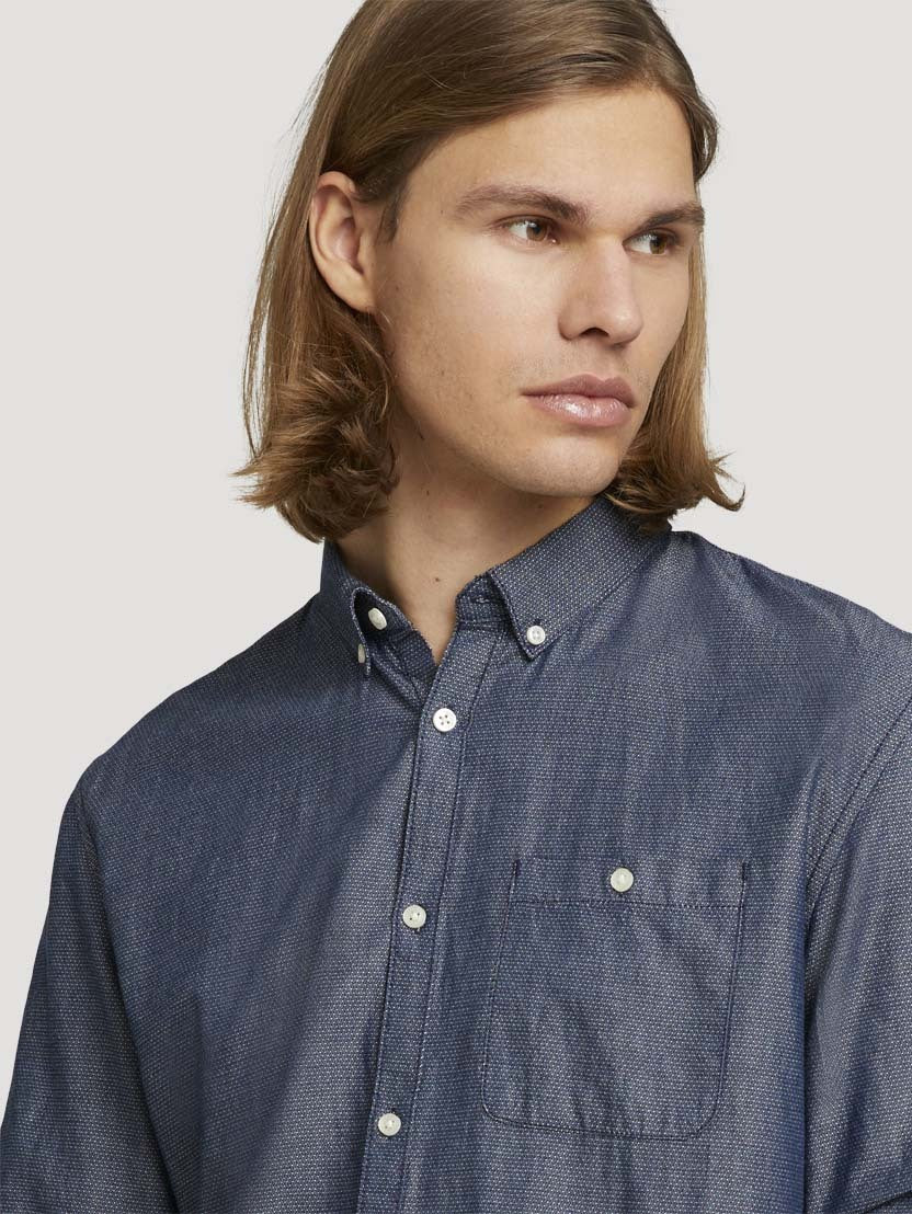 Tom Tailor Strukturiertes Shirt Button-Down