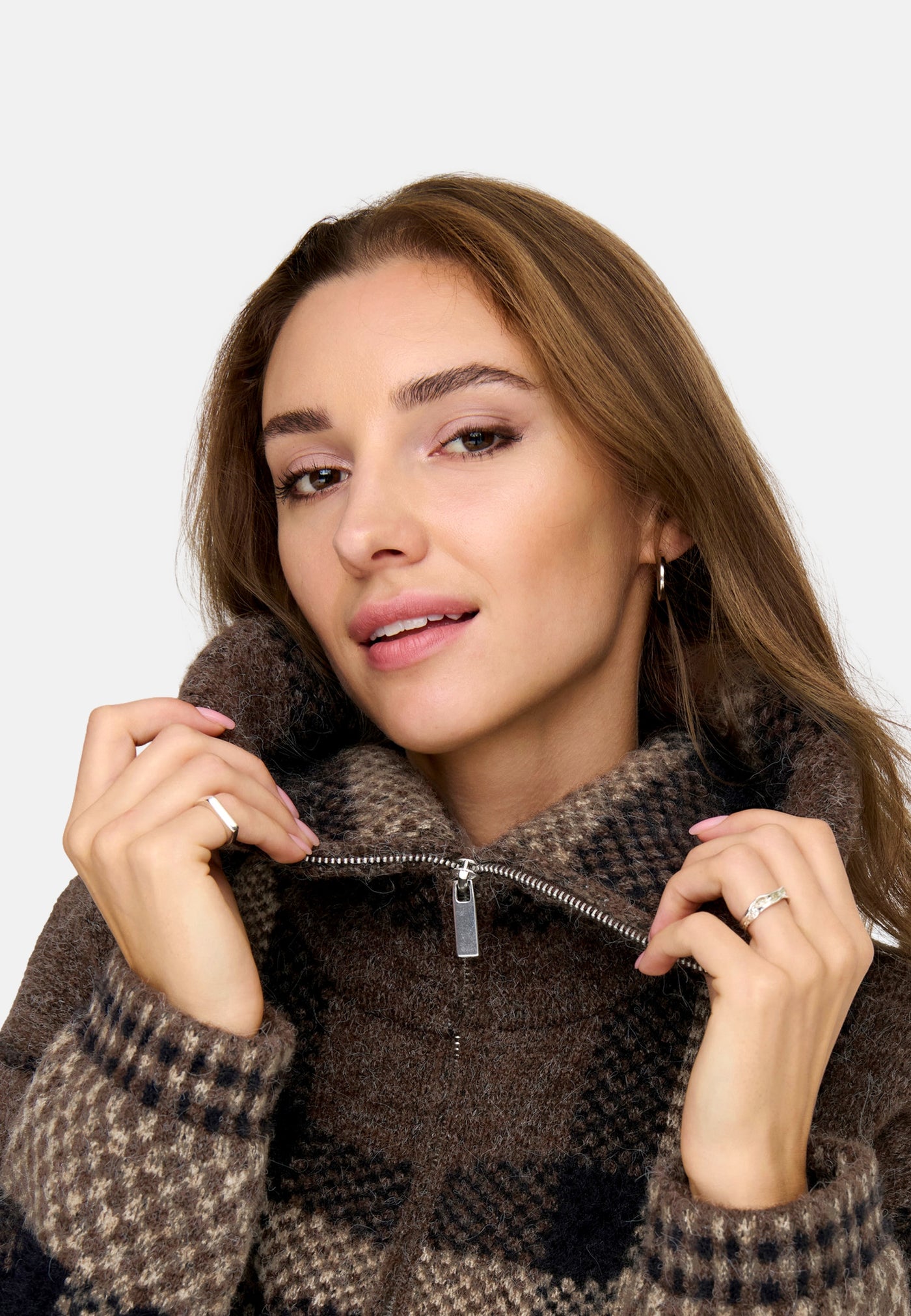 Only MAROON Strickjacke