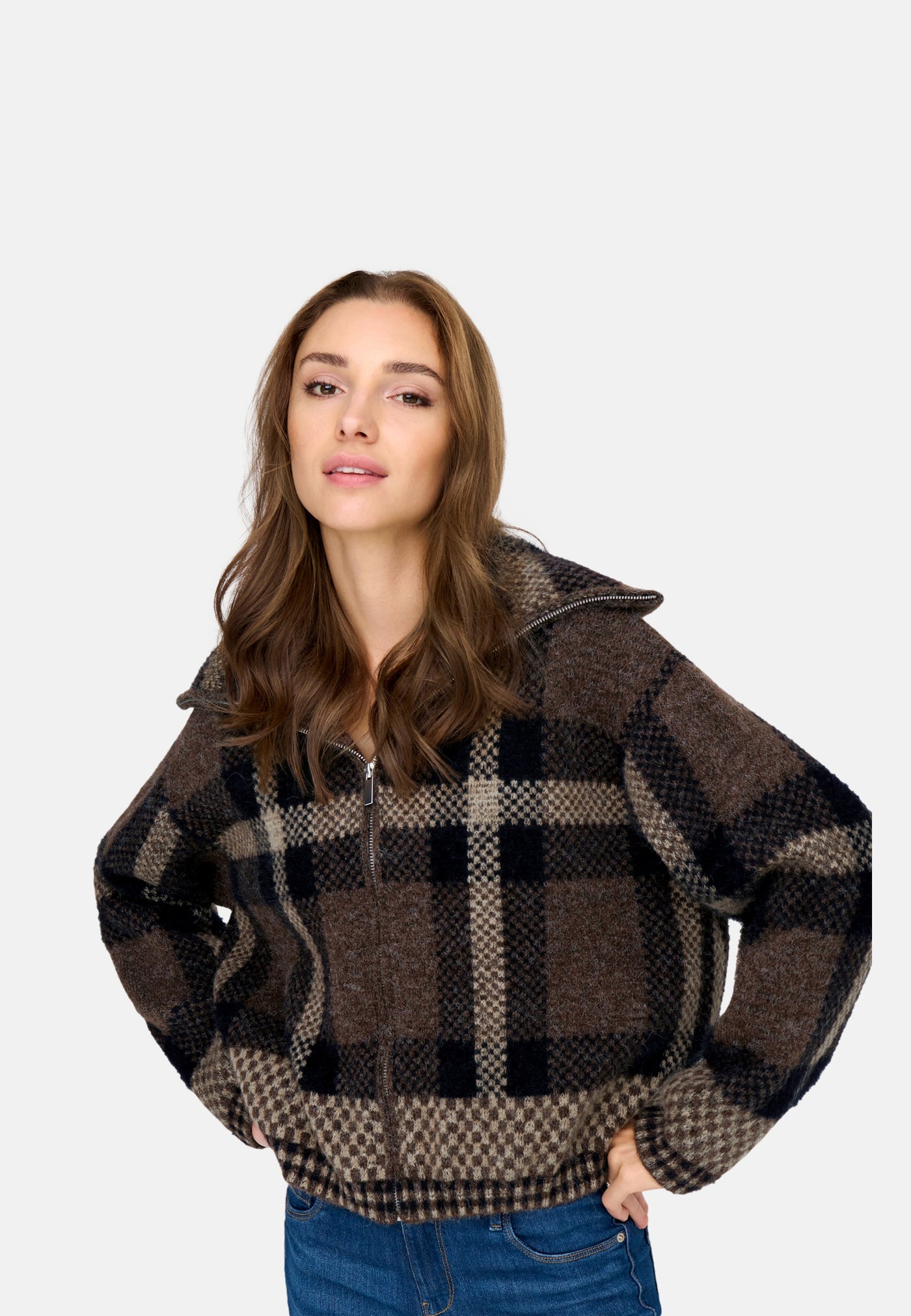 Only MAROON Strickjacke