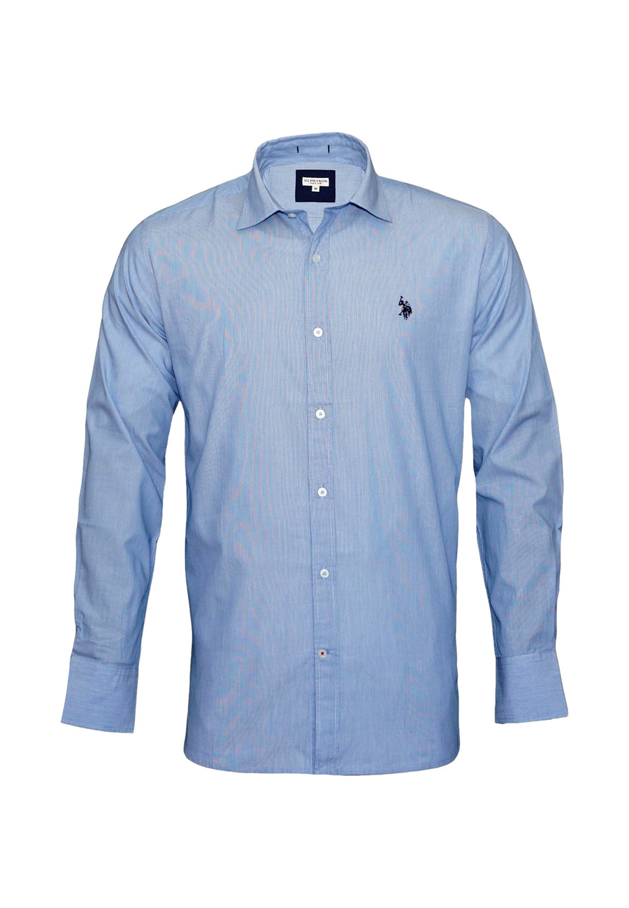 U.S. POLO Popline Langarmhemd Button Down Shirt