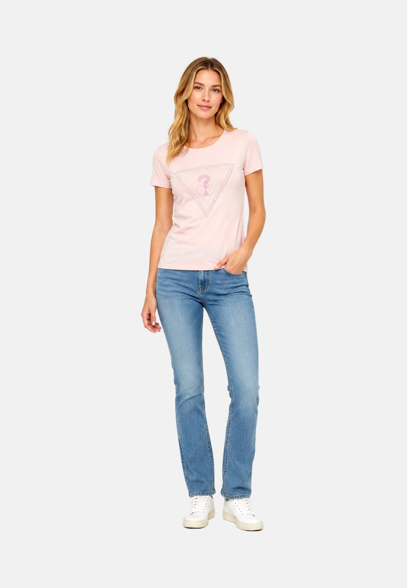 Guess TRIANGLE OMBRE Kurzarmshirt