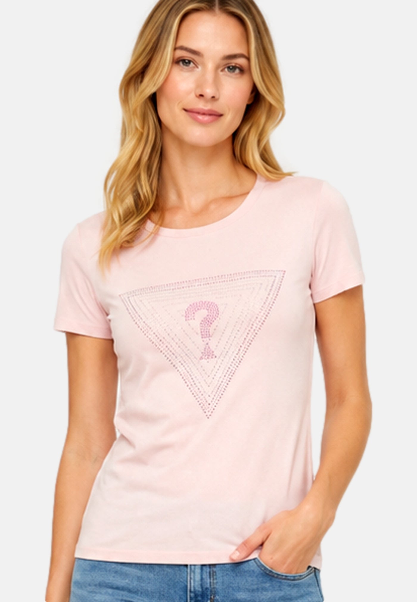 Guess TRIANGLE OMBRE Kurzarmshirt