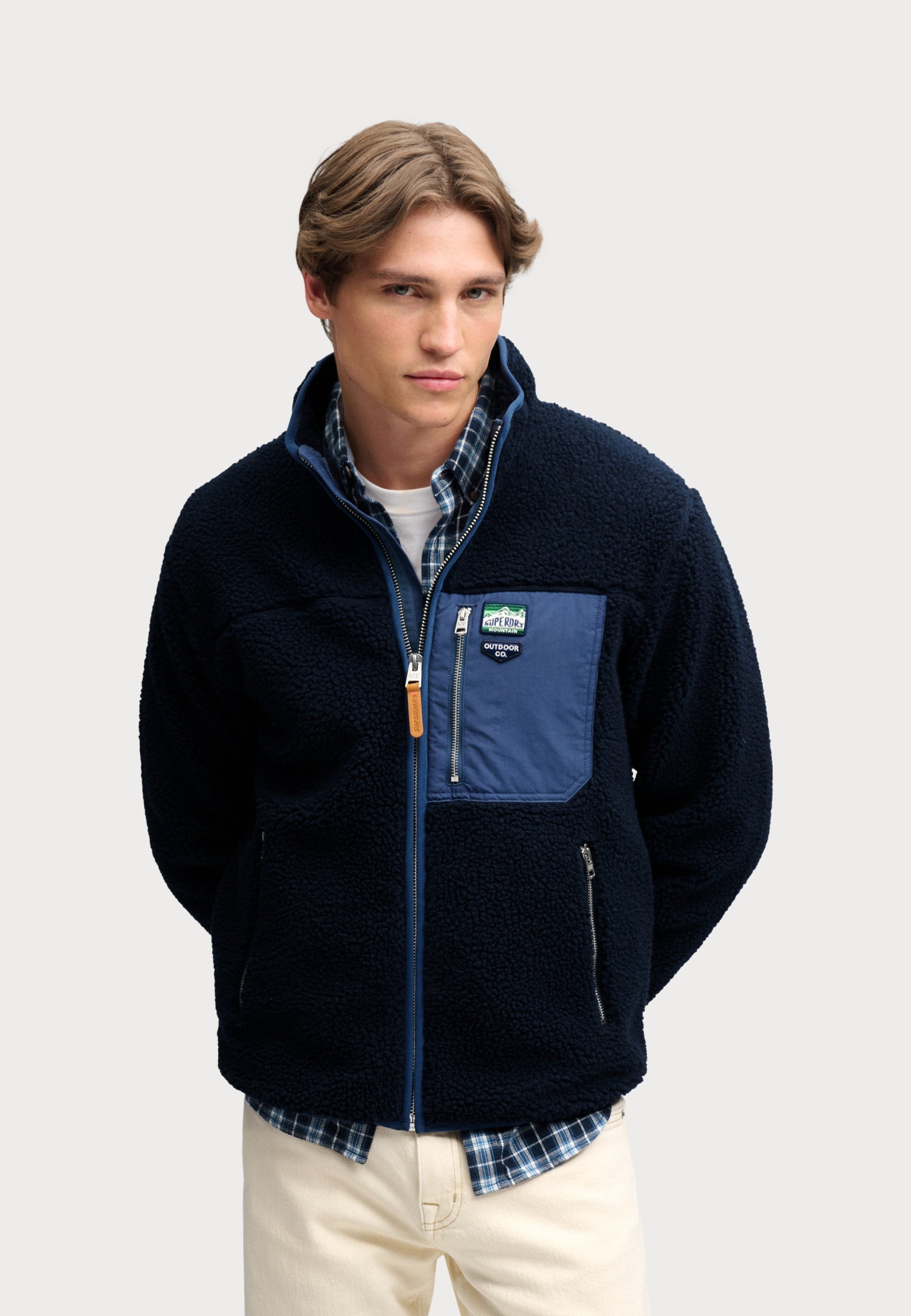 Superdry VINTAGE RETRO FULL ZIP FLEECE