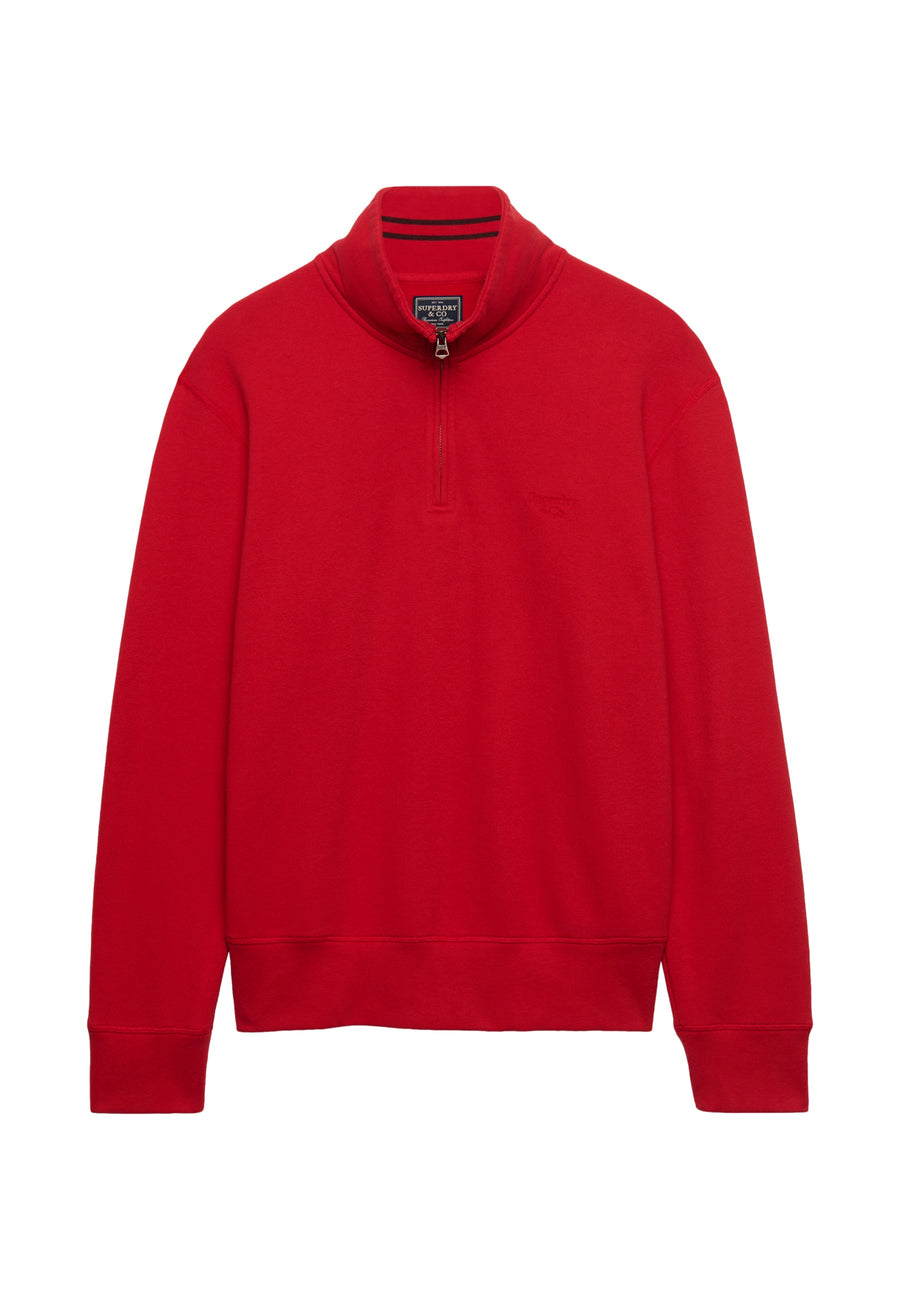 Superdry ESSENTIAL SERIF LOGO HALF ZIP