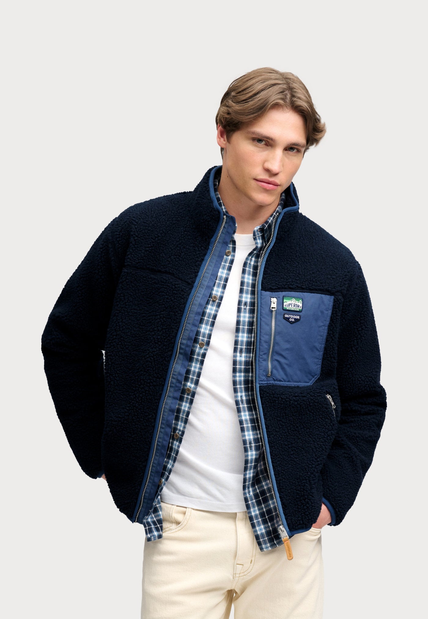 Superdry VINTAGE RETRO FULL ZIP FLEECE