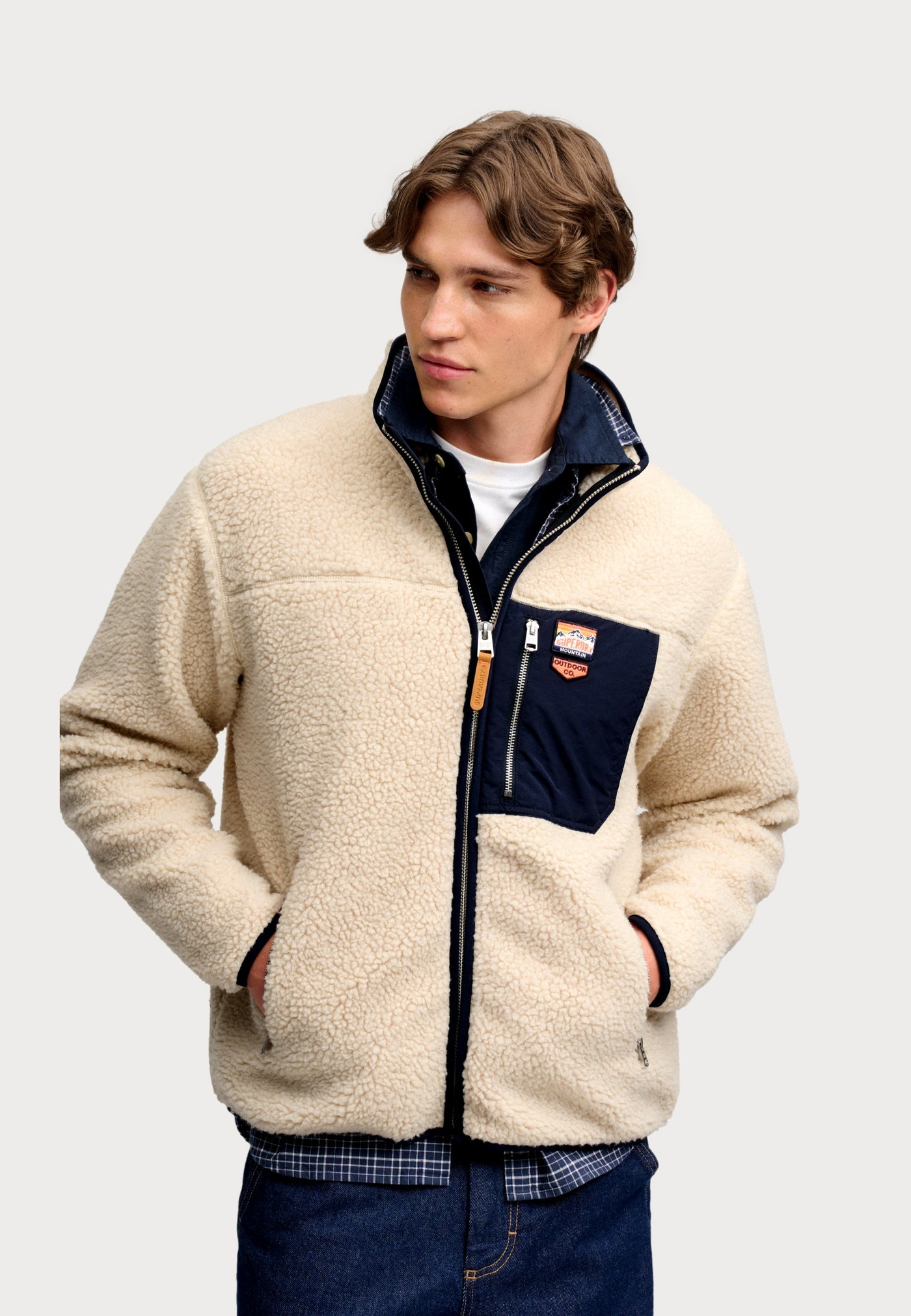 Superdry VINTAGE RETRO FULL ZIP FLEECE