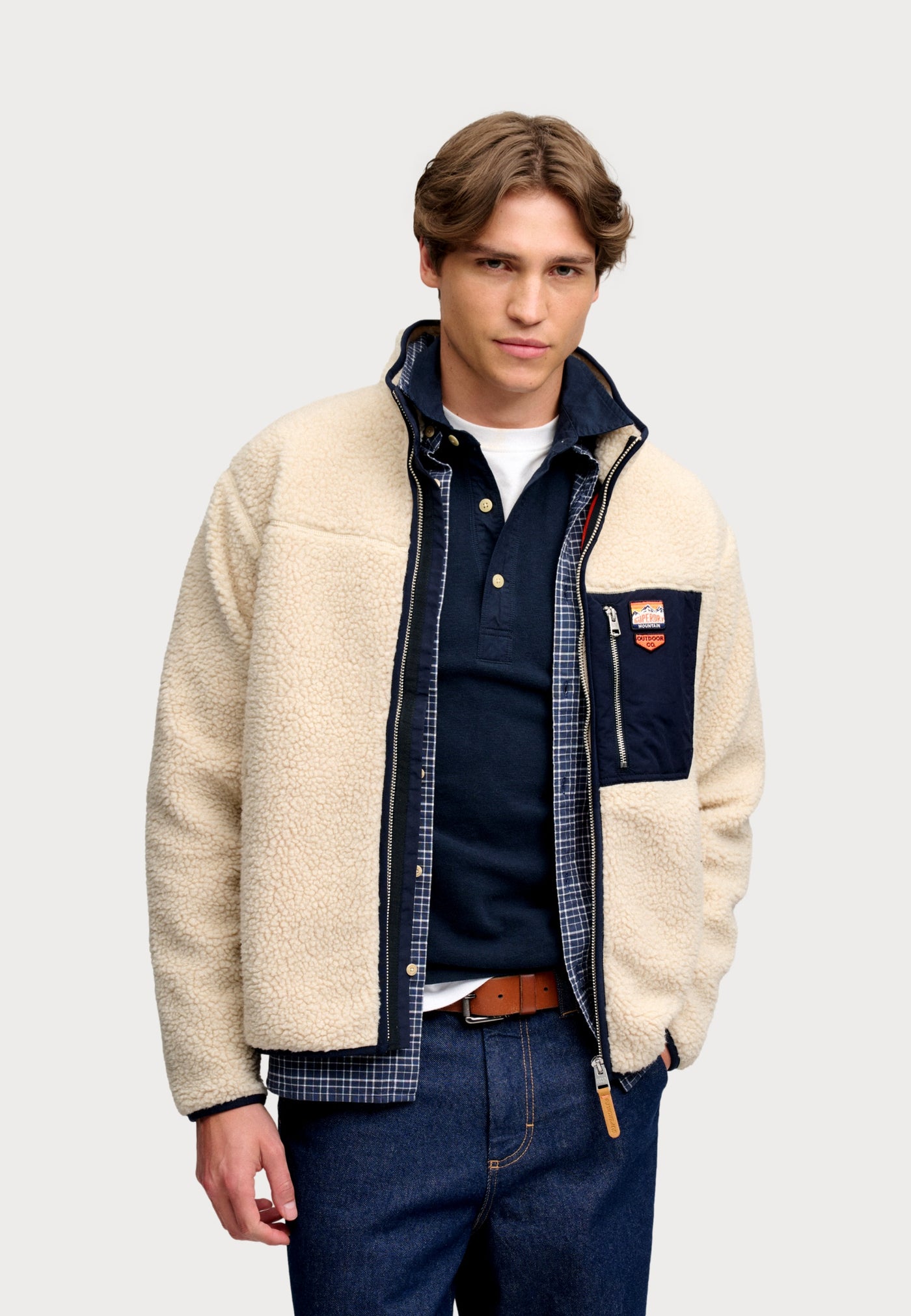 Superdry VINTAGE RETRO FULL ZIP FLEECE