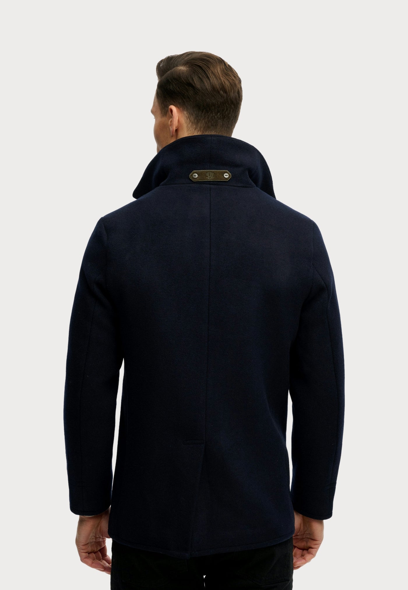Superdry MERCHANT WOOL BLEND PEA COAT