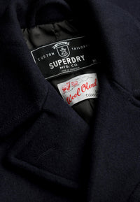 Superdry MERCHANT WOOL BLEND PEA COAT
